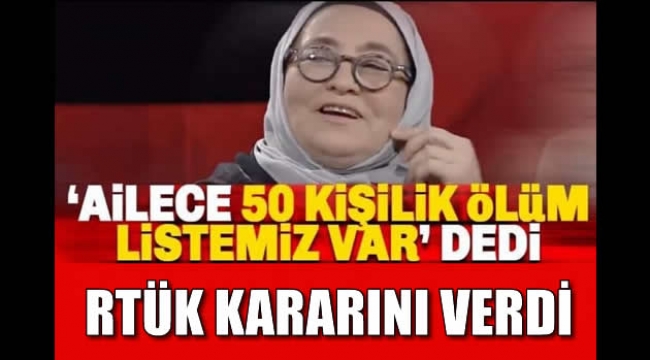 50 KİŞİLİK ÖLÜM LİSTEMİZ VAR DEMİŞTİ..