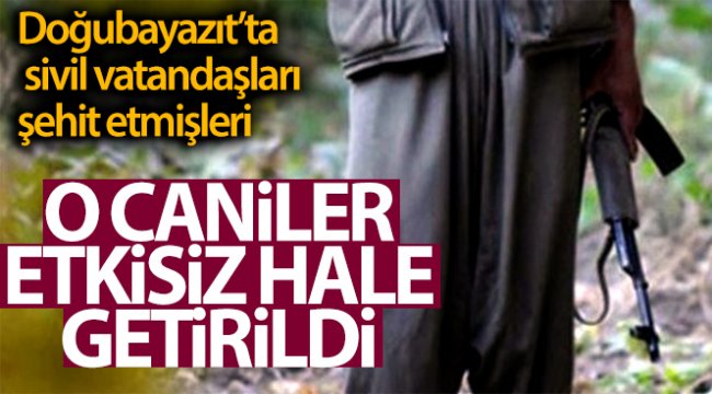 Doğubayazıt'taki roketli saldırıda vatandaşları şehit eden teröristler etkisiz hale getirildi