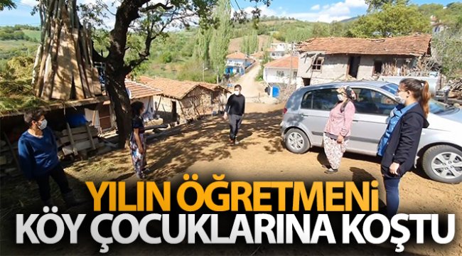 Yılın öğretmeni köy çocuklarına koştu