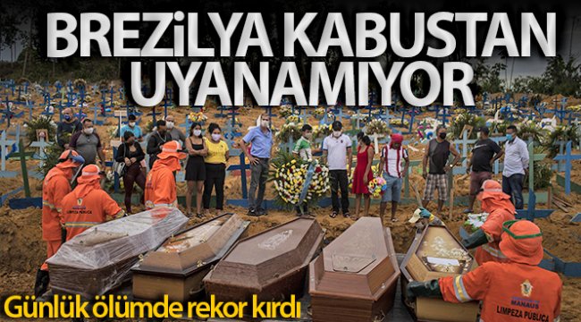 Brezilya, 24 saatte bin 262 korona sonucu ölümle rekor kırdı