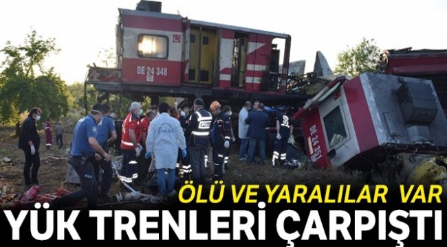 Malatya'da iki yük treni çarpıştı, ölü ve yaralılar var: 1 ölü, 4 yaralı