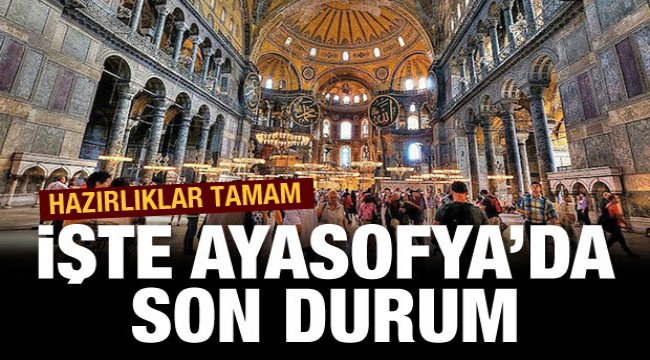 Ayasofya'da ikonalar karartılıp ayet yansıtılacak