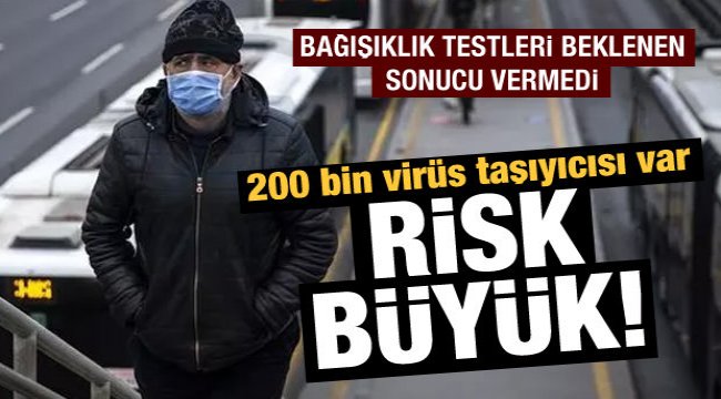 Yayılma azalmazsa koronada risk büyük