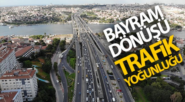 Bayram sonrası ilk mesai gününde trafik yoğunluğu