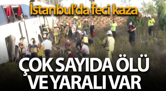 Eyüpsultan'da yolcu otobüsü yoldan çıktı: 5 ölü, 26 yaralı