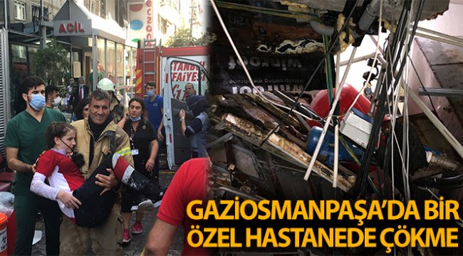 Gaziosmanpaşa'da hastanenin asma tavanı çöktü: 3 yaralı