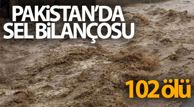 Pakistan'da sel bilançosu: 102 ölü