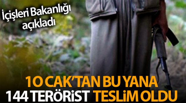 İçişleri Bakanlığı: '3 terör örgütü mensubu daha bugün Şırnak'ta güvenlik güçlerine teslim oldu'