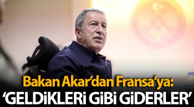 Milli Savunma Bakanı Hulusi Akar'dan Doğu Akdeniz'de mesajı