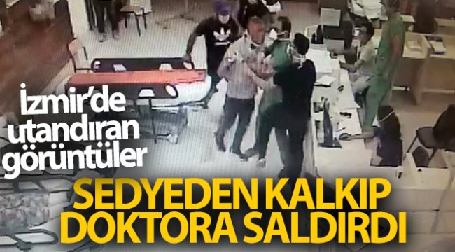 İzmir'de doktora darp anları güvenlik kamerasında