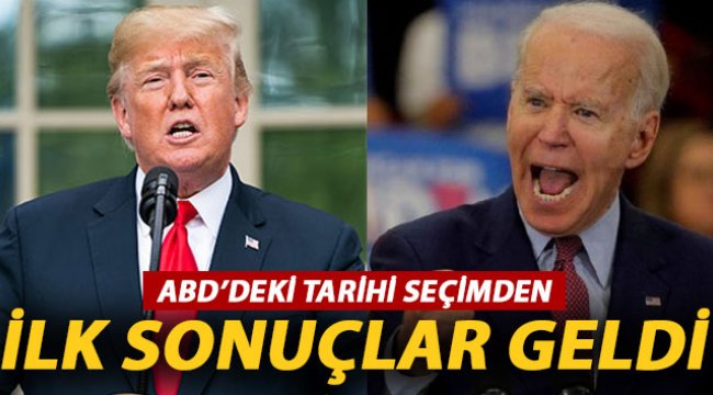 ABD'den ilk seçim sonuçları gelmeye başladı