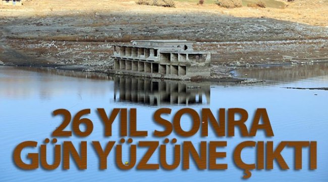 Kuraklık nedeniyle 26 yıl sonra baraj altındaki köy gün yüzüne çıktı