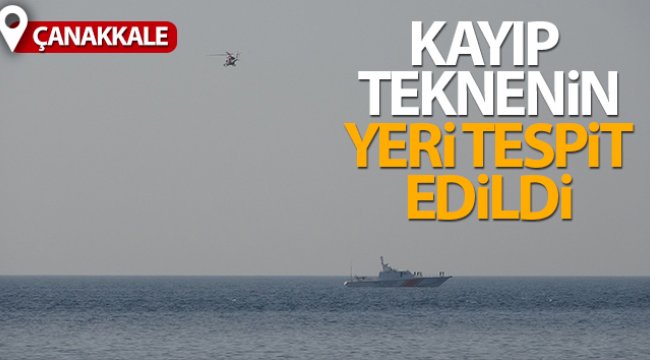 Gökçeada'da kayıp teknenin yeri tespit edildi