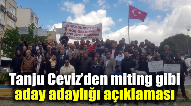 Miting gibi aday adaylığı açıklaması