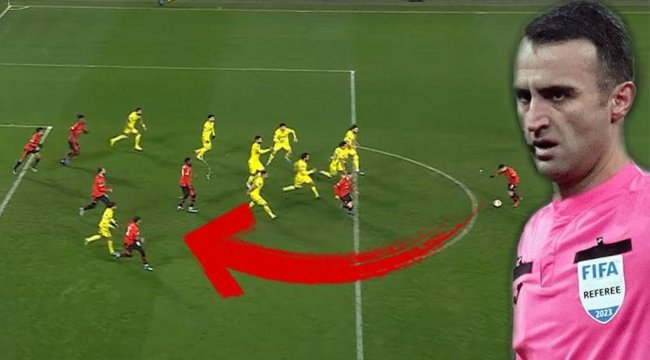 Rennes - Villarreal maçında Atilla Karaoğlan ve yardımcıları da dahil kimsenin göremediğini VAR gördü! 90+12'de grubun kaderi değişti...