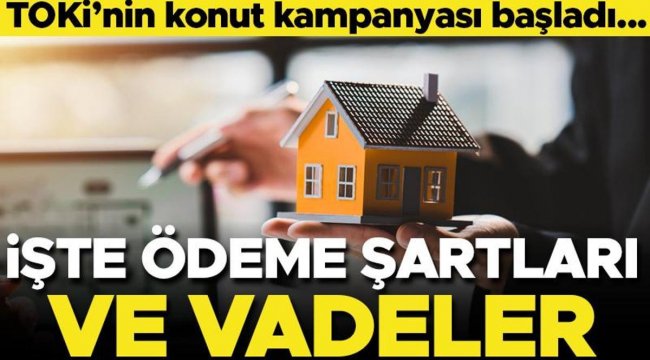 TOKİ'den vadeli konut ve iş yeri satışı