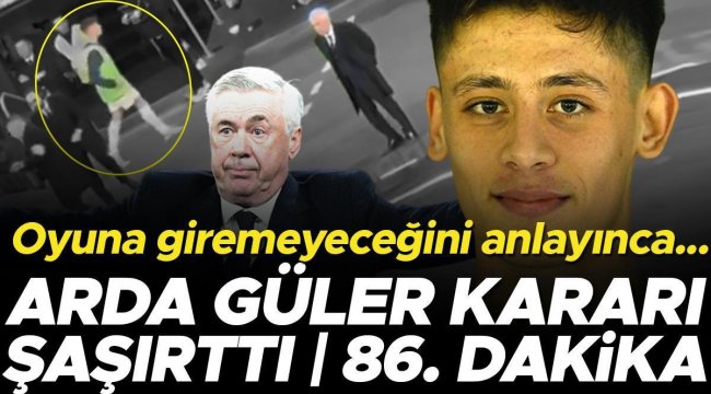 Carlo Ancelotti'nin Arda Güler kararı İspanyolları da şaşırttı! 86. dakikada dikkat çeken o görüntü...