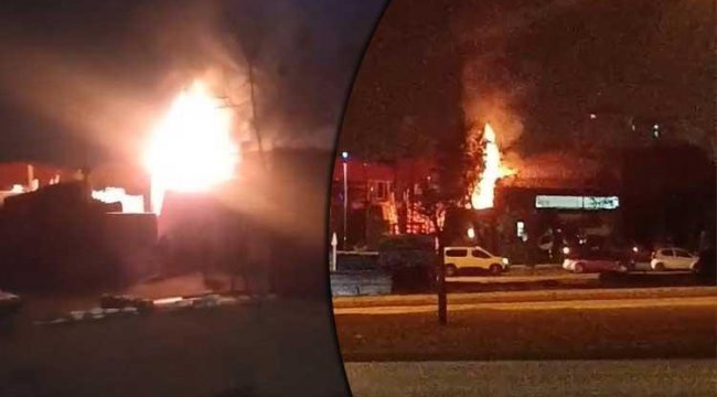 Elazığ'da kereste dükkanında korkutan yangın