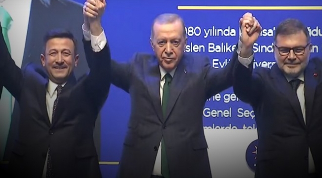 Erdoğan kürsüde elini kaldırdı… AK Parti'nin adayı Hamza Dağ!