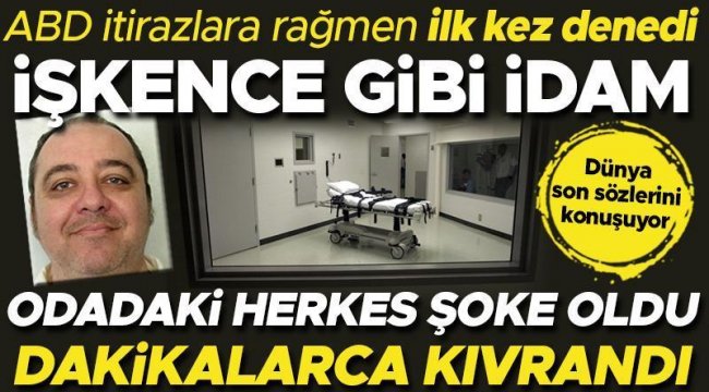 İşkence gibi idamdan kan donduran detaylar! Odadaki herkes şoke oldu, dakikalarca kıvrandı...