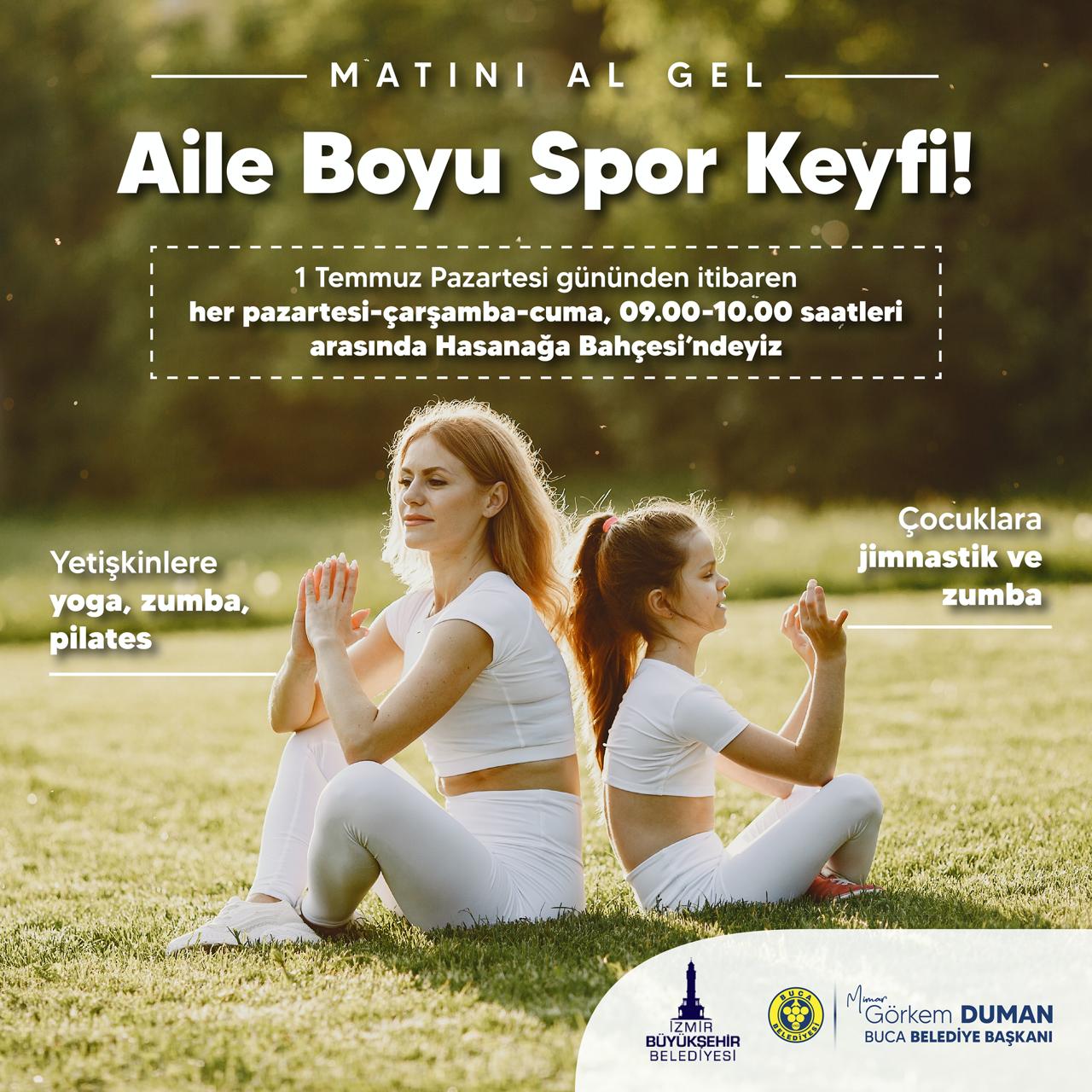 Buca'da aile boyu spor keyfi başlıyor