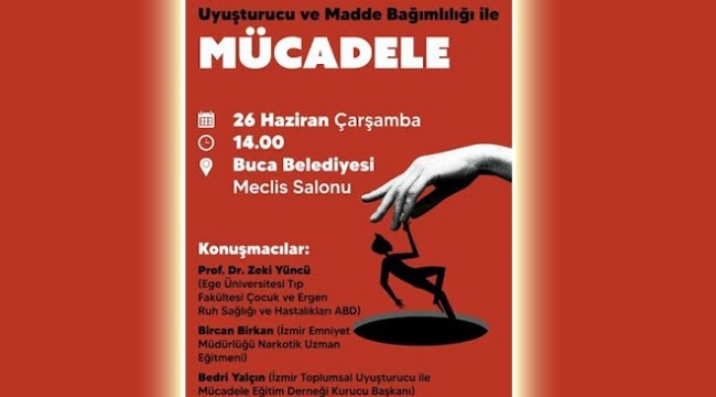 Buca'da uyuşturucu ile mücadele paneli