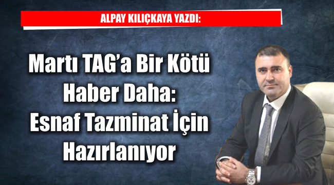 Esnaf Tazminat İçin Hazırlanıyor