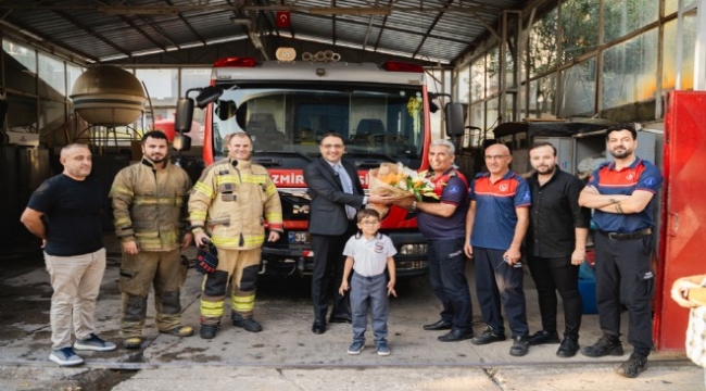 Başkan Yiğit'ten ateş savaşçılarına ziyaret