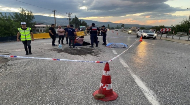 Manisa'da otomobilin çarptığı yaya öldü