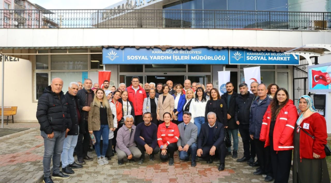 Karabağlar'ın "iyilik marketi" yeni yerine taşındı