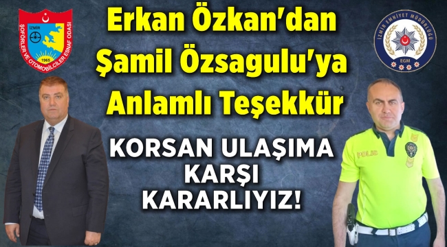 KORSAN ULAŞIMA KARŞI KARARLIYIZ!